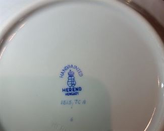 Herend Fortuna Rust 3 Piece Tea Set