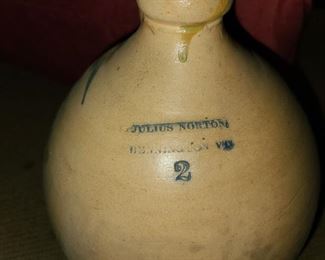 Julius Norton Bennington VT Signed Pottery Jug
