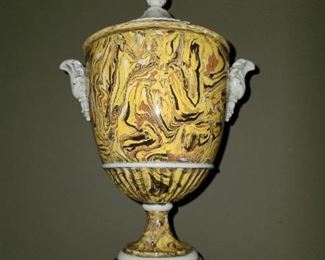 Covered Porcelain Urn