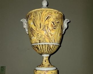 Covered Porcelain Urn