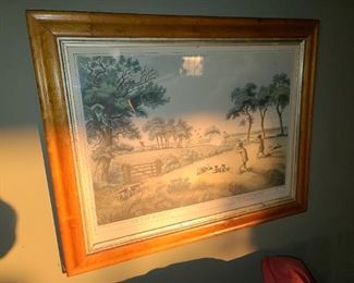 "Partridge Shooting II" Hunting Framed Print