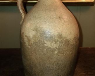 "Fort Edward Pottery Co." Signed Pottery Jug With Blue Bird