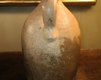 "Fort Edward Pottery Co." Signed Pottery Jug With Blue Bird