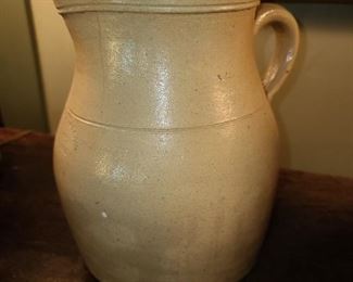 "F.T. Wright & Son Stoneware Mass" Signed Pottery Pitcher