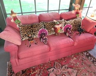 Red Upholstered Couch