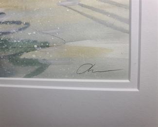 Signed Christmas/Winter Print