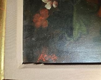 Large Antique Signed Painting