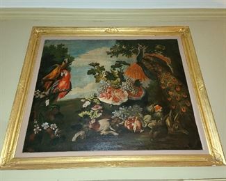 Large Antique Signed Painting