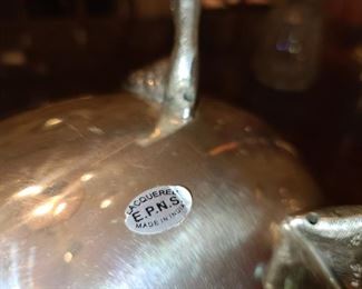 Stunning Deer Antler Horn Lacquered Serving Piece MAnufactured By E.P.N.S. In India