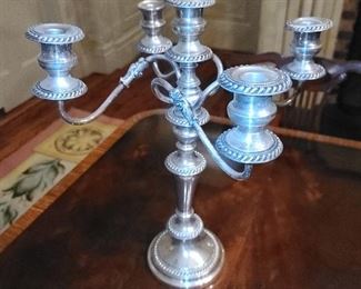 Sterling Silver Candlestick Holder