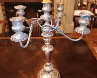 Sterling Silver Candlestick Holder