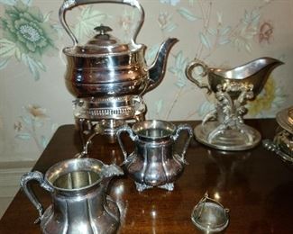 Assorted Silver Plated Serving Pieces