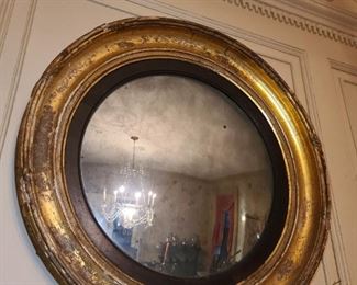 Antique Round Mirror