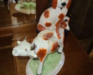 Staffordshire England Cow Creamer