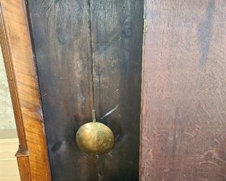 Antique Samuel Hirst Leeds Grandfather Clock With Inlaid Details