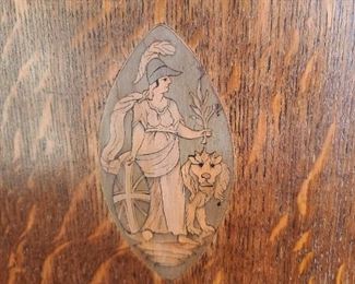 Antique Samuel Hirst Leeds Grandfather Clock With Inlaid Details