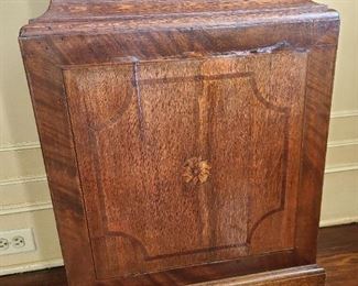 Antique Samuel Hirst Leeds Grandfather Clock With Inlaid Details