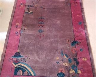 Asian Motif Handmade Rug