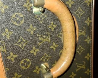 Genuine Louis Vuitton Luggage Bag With Buckles & Handle