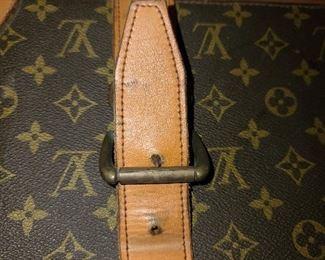 Genuine Louis Vuitton Luggage Bag With Buckles & Handle