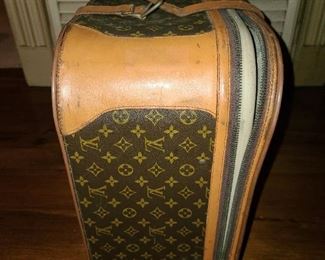Genuine Louis Vuitton Luggage Bag With Buckles & Handle