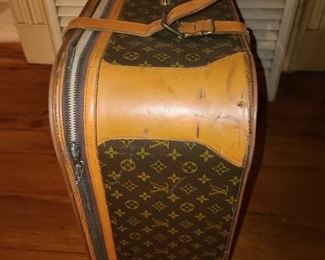 Genuine Louis Vuitton Luggage Bag With Buckles & Handle