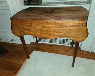 Drop Leaf Primitive Wood Table