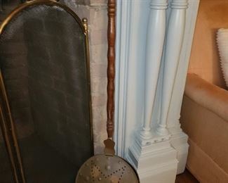 Antique Tin Coal Bed Warmer