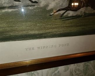 "The Winning Post" Horse Racing Framed Print