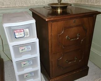Wood Cased Filing Cabinet