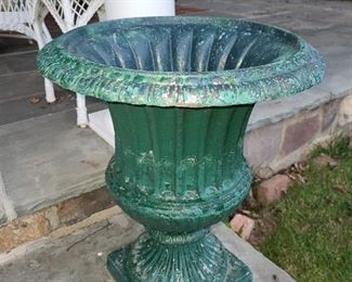 Large Cast Iron Urn
