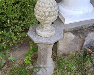 Concrete Pinecone Statue