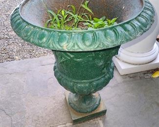 Large Cast Iron Urn Planter