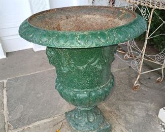Large Cast Iron Urn Planter
