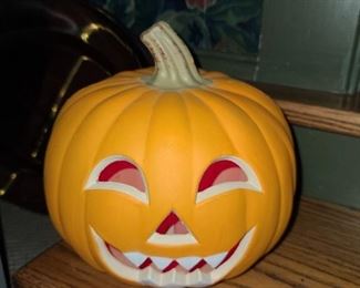 Light Up Teeth Pumpkin