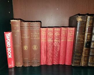 Library Contents (Book Sets, Volumes, Antique Books From the 1800s, Contemporary Books, Etc.)