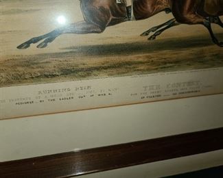 The Contest Horse Racing Framed Print