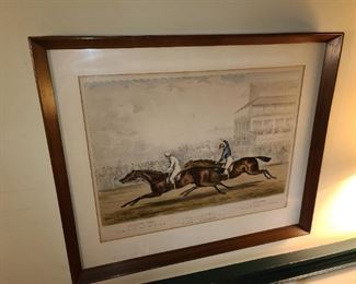 The Contest Horse Racing Framed Print