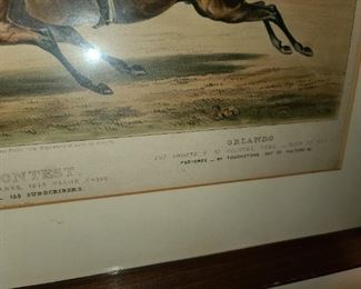 The Contest Horse Racing Framed Print