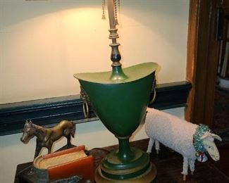 Green Tin Lamp