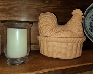 Pottery Hen Roaster