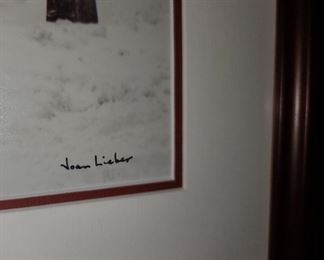 Joan Liber Signed & Numbered Limited Edition Framed Photograph
