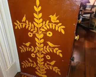 Beautiful Handpainted Country Themed Dresser