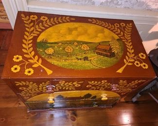 Beautiful Handpainted Country Themed Dresser