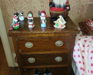 Nightstand & Christmas Decor
