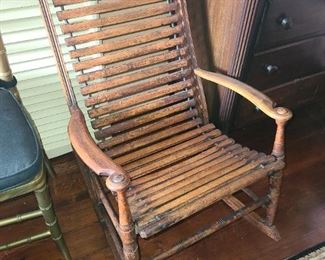 Antique Wooden Rocking Chair