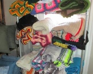 Afghan's and throw blankets galore