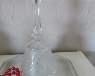 Cut glass bell 