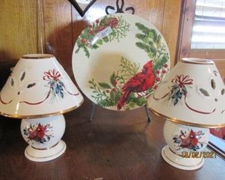 Candle lamps & Decor plate 