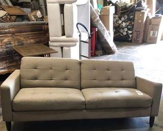 Tan 2 Seat Sofa